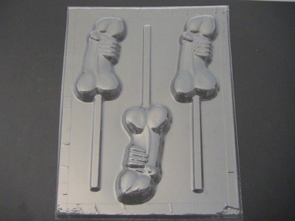 215x Get A Grip Penis Chocolate or Hard Candy Lollipop Mold